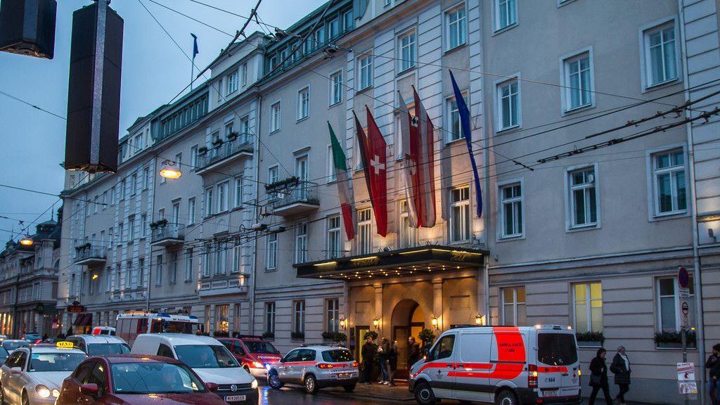Brand im Hotel Sacher