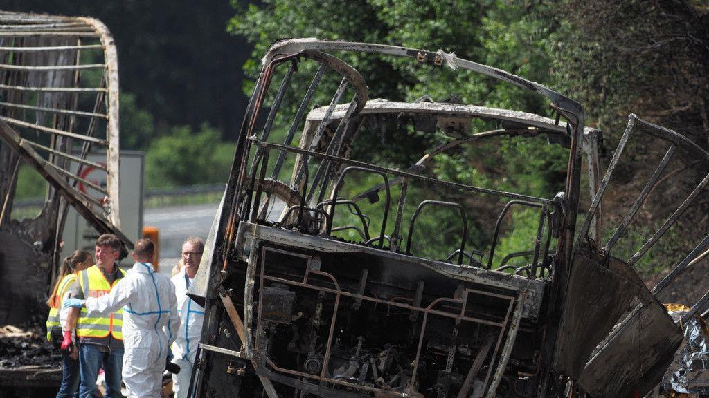 Reisebus-Unfall in Bayern