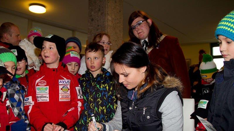 Fenninger-Autogrammstunde in der VS Adnet