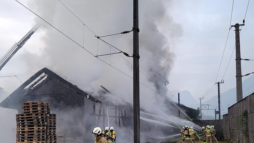 Brand Lagerhaus Kuchl