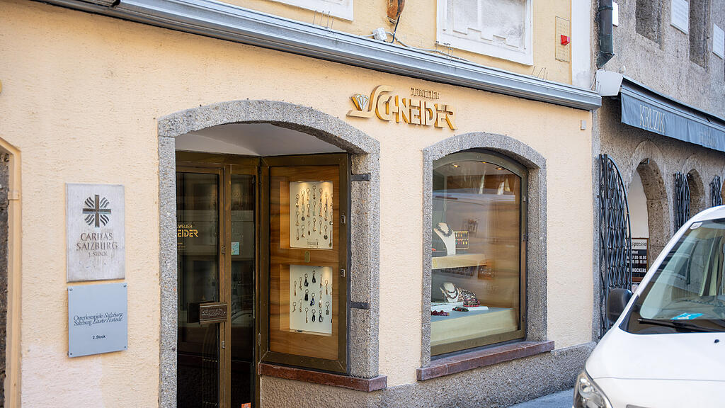 Einbruch bei Juwelier Schneider in Salzburger Altstadt