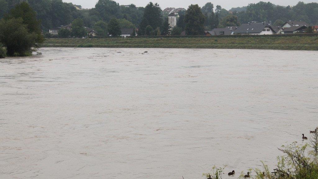 Hochwasser in Oberndorf