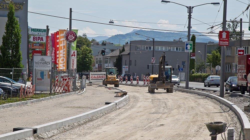 Bauarbeiten in Münchner Bundesstraße