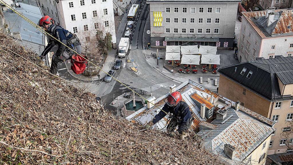 Bergputzer in Salzburg im Einsatz