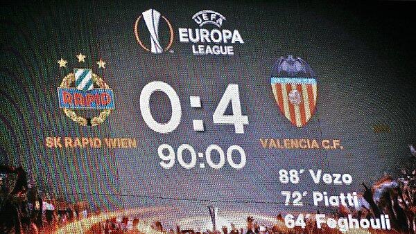 Rapid war gegen Valencia zweimal chancenlos