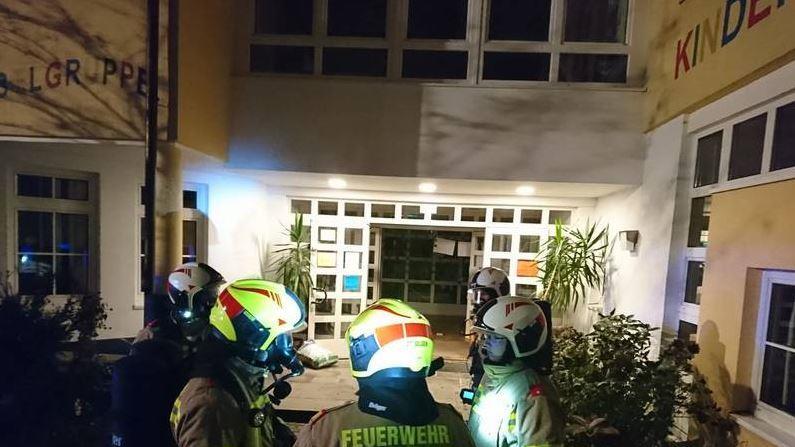 Großeinsatz bei Brand in Kindergarten in St. Gilgen