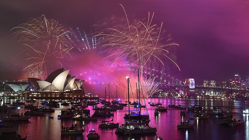 Sydney rutschte ins neue Jahr