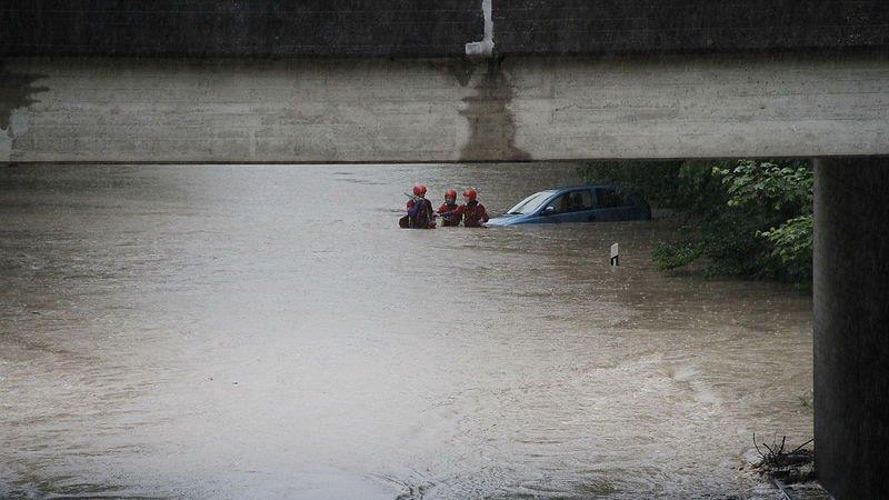 Hochwasser in Freilassing