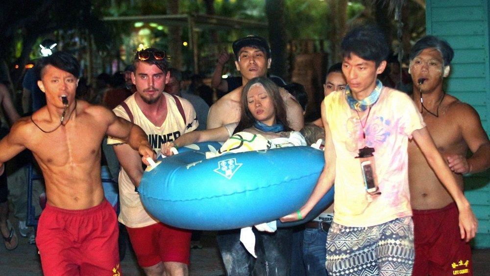 Explosion in Freizeitpark