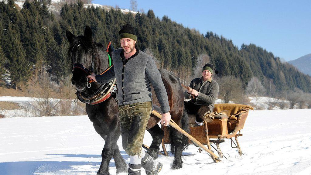 Historische Pferdegespanne im Lungau