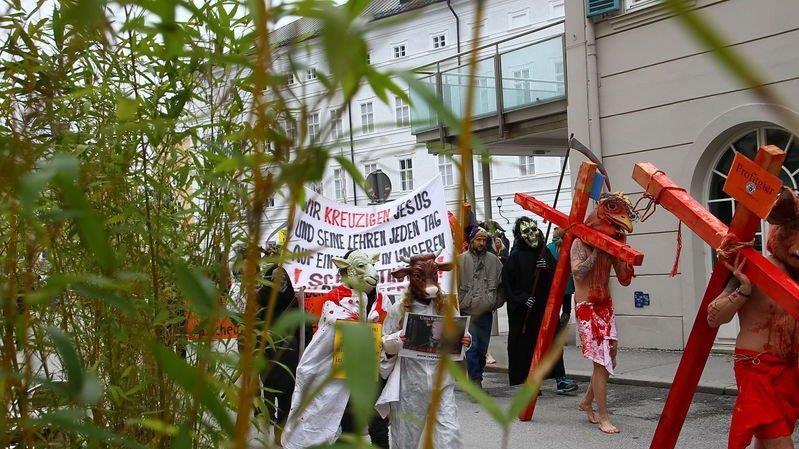 Tierrechtsdemo in Salzburg