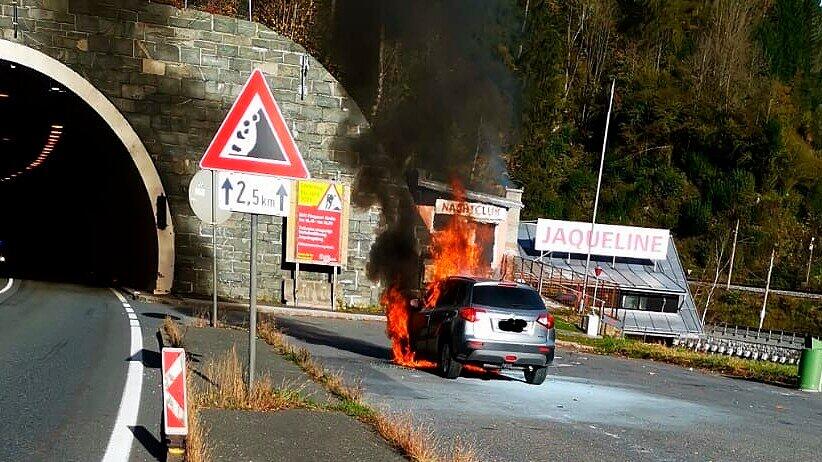 Brand auf B311