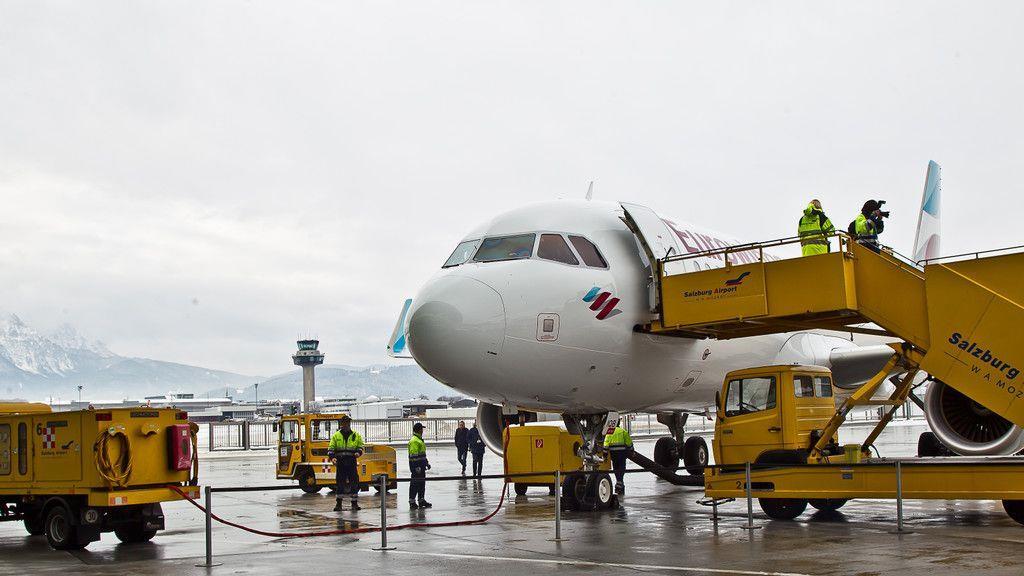 Eurowings landet A320 erstmals in Salzburg II