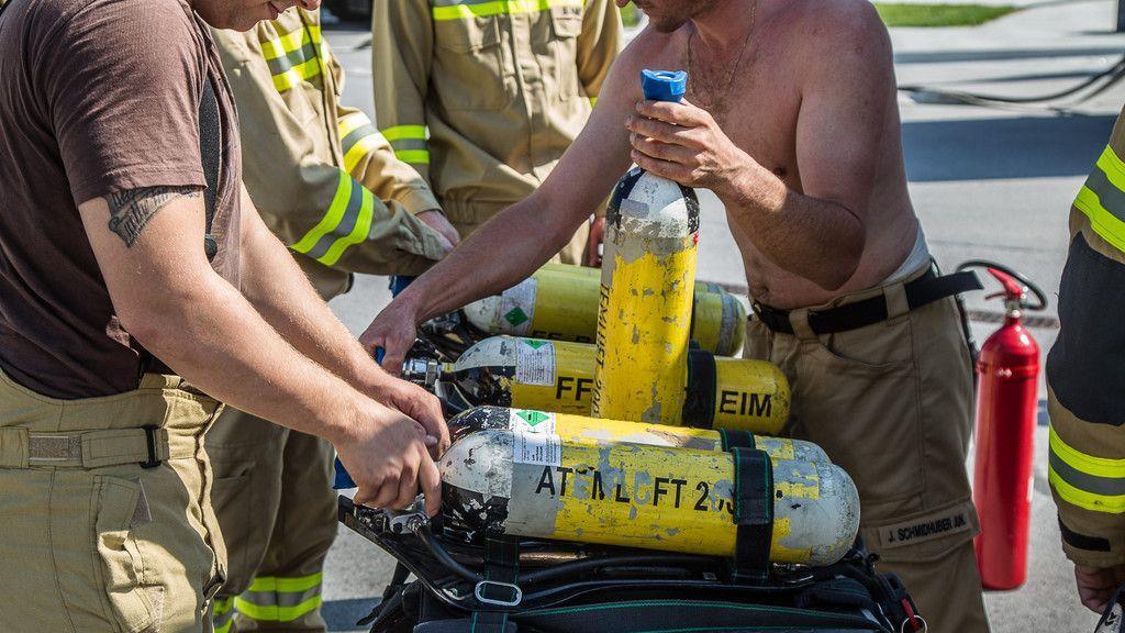 Kellerbrand bei Palfinger in Bergheim