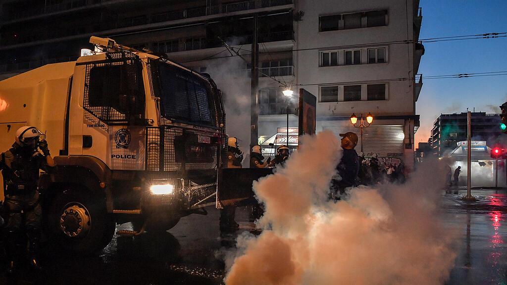 Demo Impfgegner Corona Griechenland