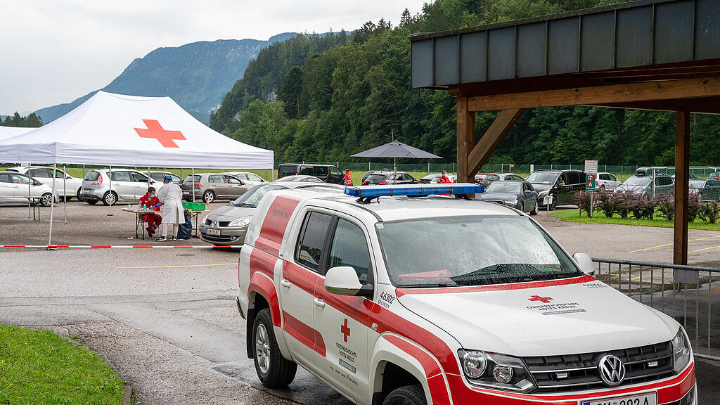 SB: Corona-Tests in St. Wolfgang, Salzkammergut