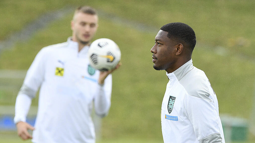 Alaba im ÖFB-Training schon ganz im Real-Madrid-Weiß