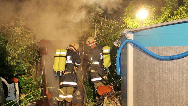 Die FF Henndorf konnte den Brand rasch unter Kontrolle bringen.