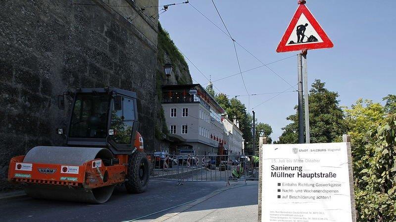 Baustelle Müllner Hauptstraße