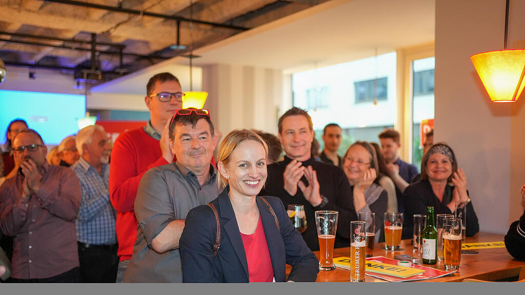 Die Wahlparty der SP\u00d6 in Salzburg