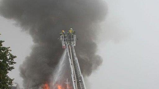Großbrand in Piding