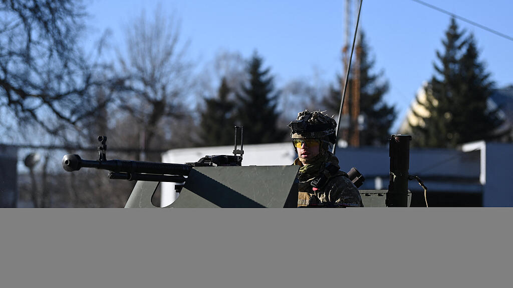 Ukrainische Soldaten in Kiew