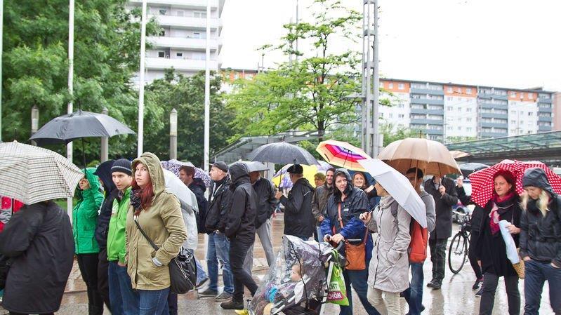 Bettler-Protestmarsch in Salzburg