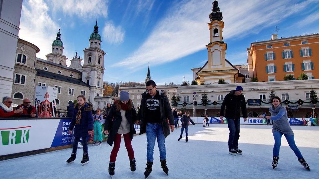 Eislaufen Mozartplatz