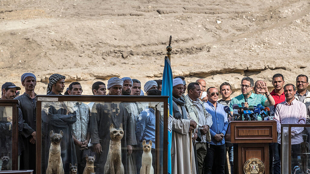 Mumifizierte Löwenbabys in Ägypten