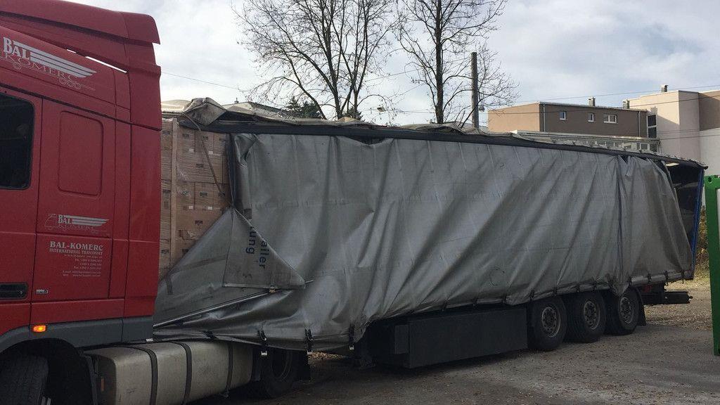 Lkw-Unfall in Guggenmoosstraße