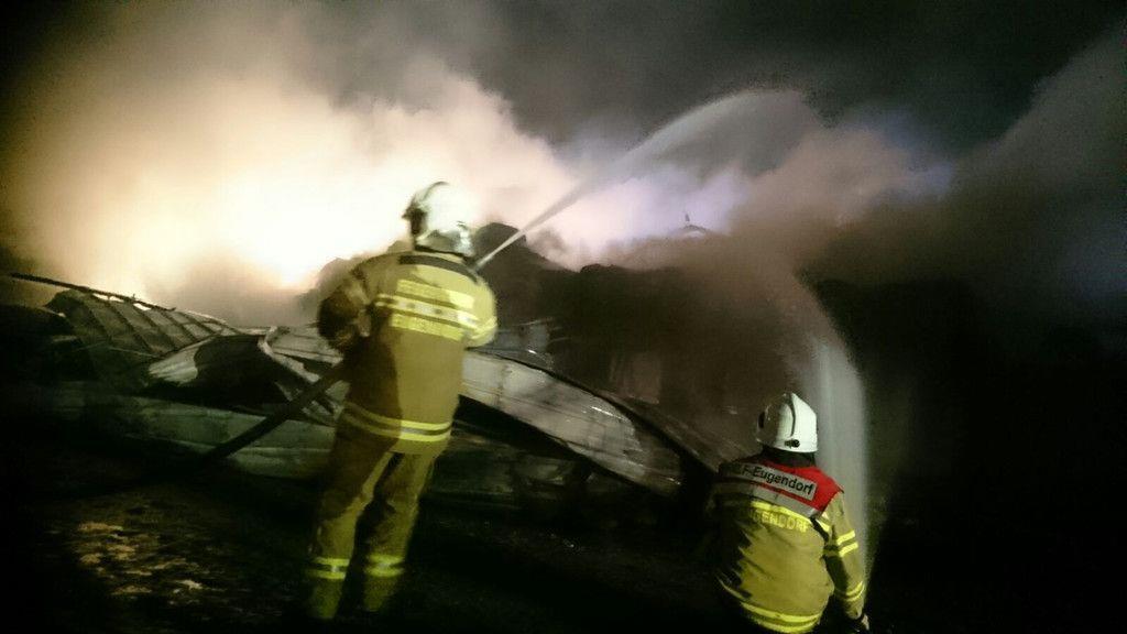 Großbrand bei Bauernhof in Seekirchen III