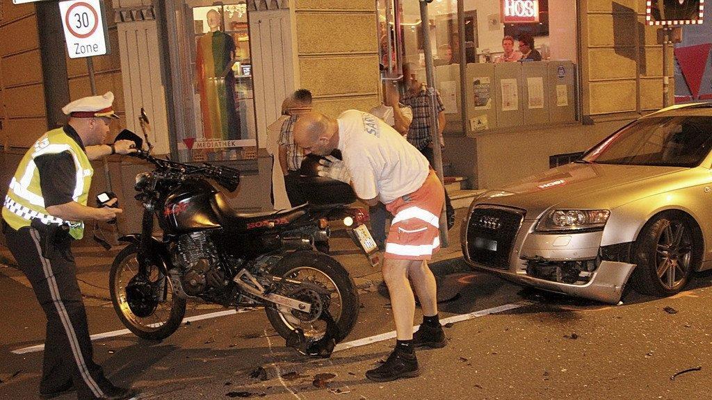 Crash in der Gabelsbergerstraße