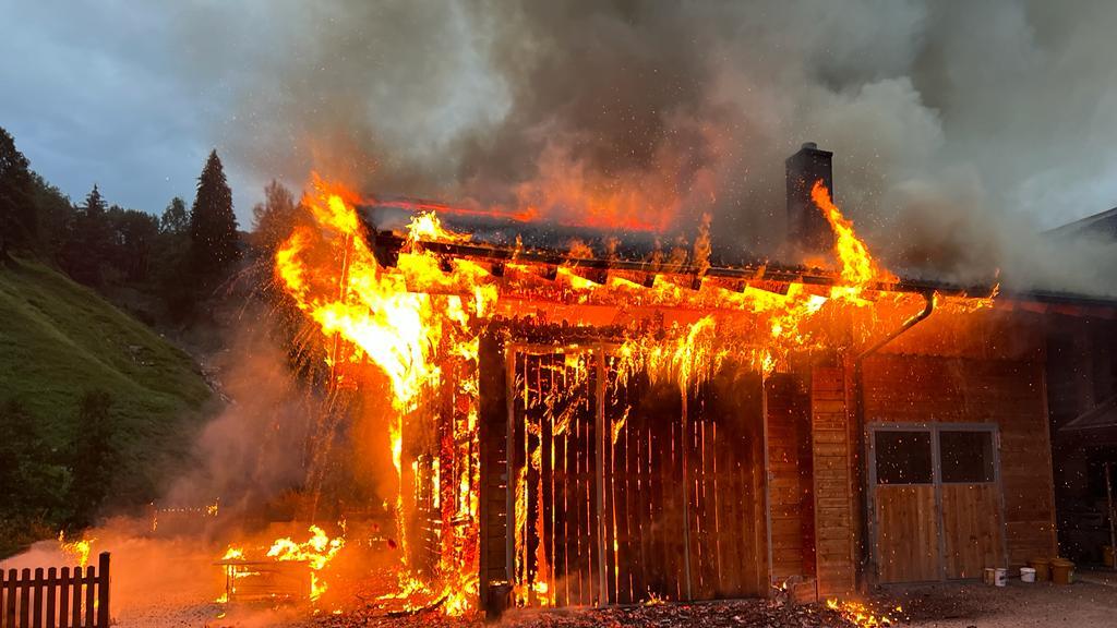 Großbrand Bauernhof Großarl