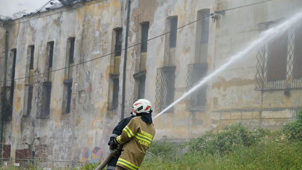 Brand beim Gut Guggenthal