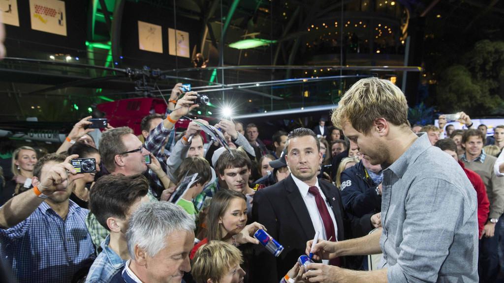 Vettel im Talk im Hangar 7