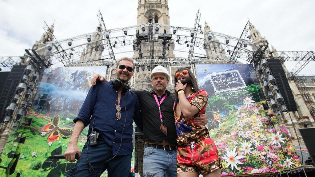 Baustellenbesichtigung am Life Ball