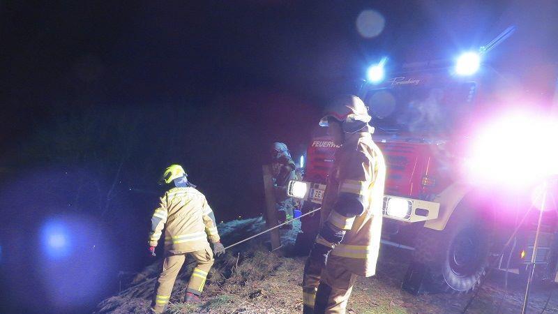 Pkw stürzt in Bramberg ab