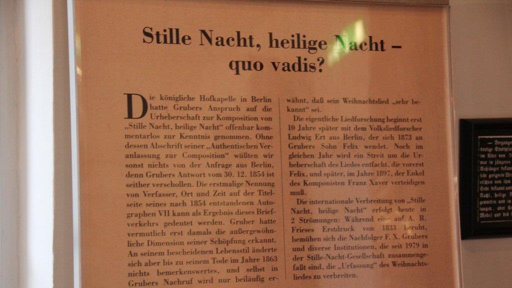 Stille Nacht Museum Hallein
