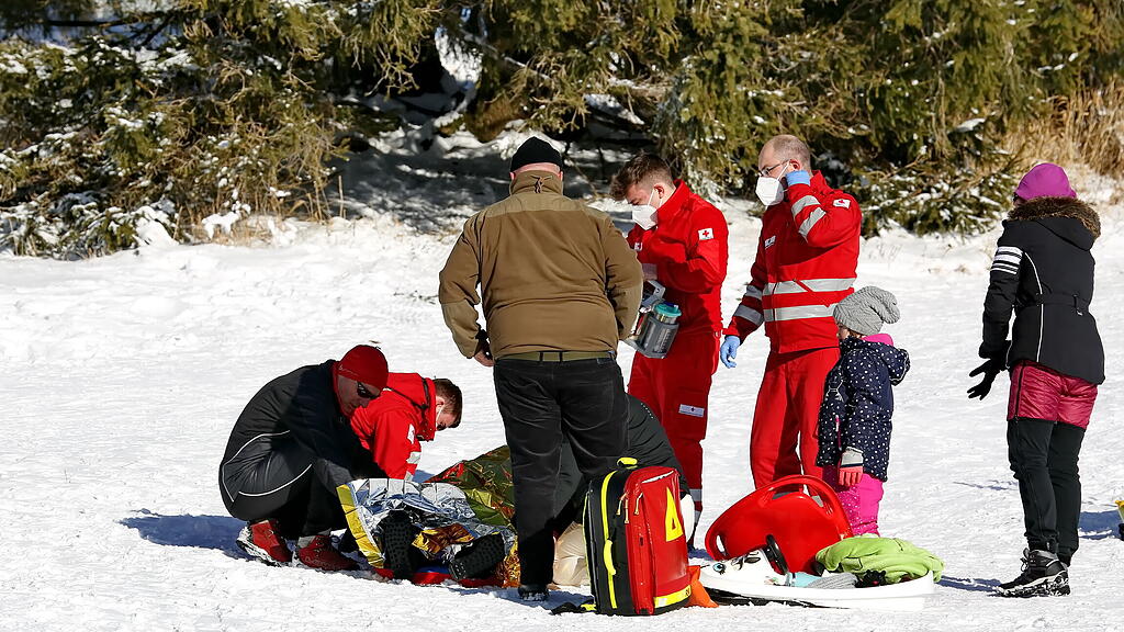 Rodelunfall am Gaisberg