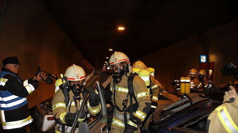 Großübung im Katschbergtunnel