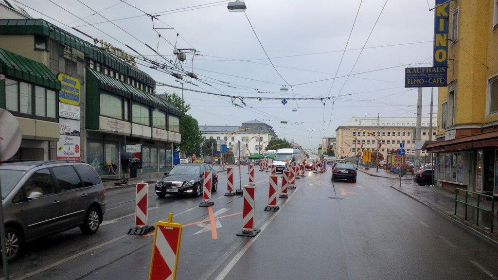 Baustellen-Chaos in Salzburg