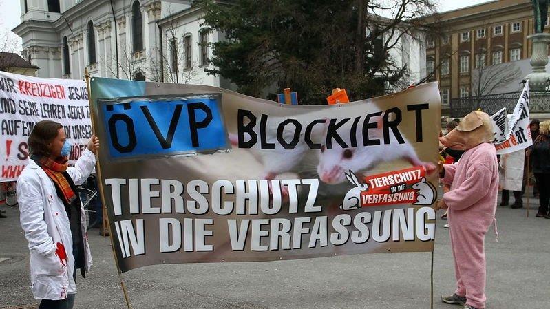 Tierrechtsdemo in Salzburg