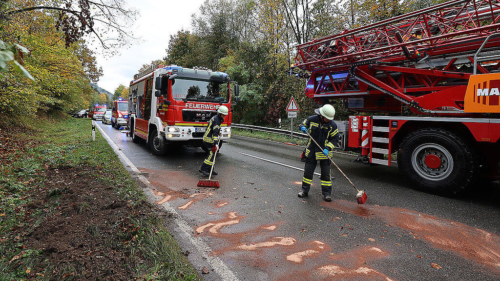 Pkw-Crash auf B21 in Bayern