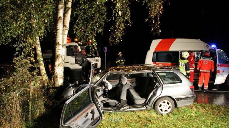 Crash auf B156