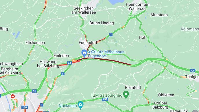 Unfall A1 Stau