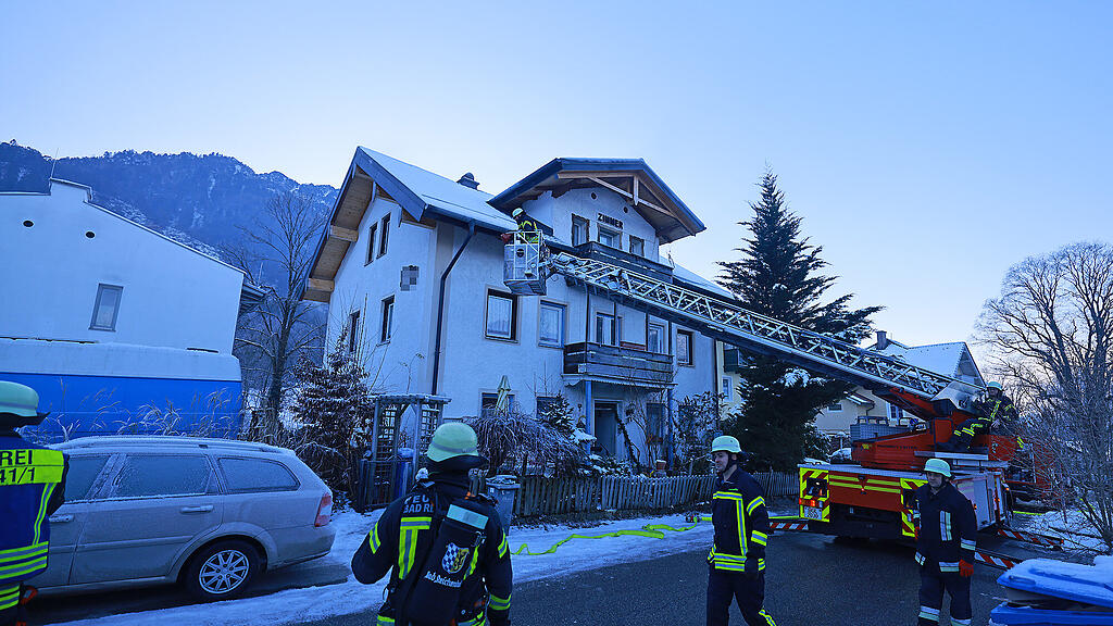 Gästehaus-Brand in Bayerisch Gmain