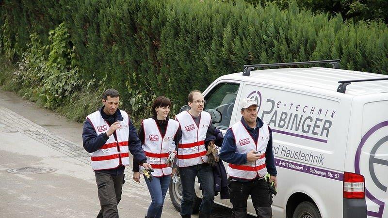 Team Österreich im Einsatz