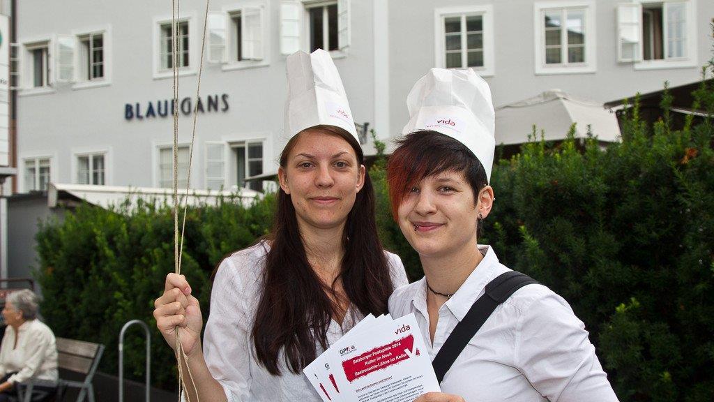 Gastronomen-Demo am Residenzplatz