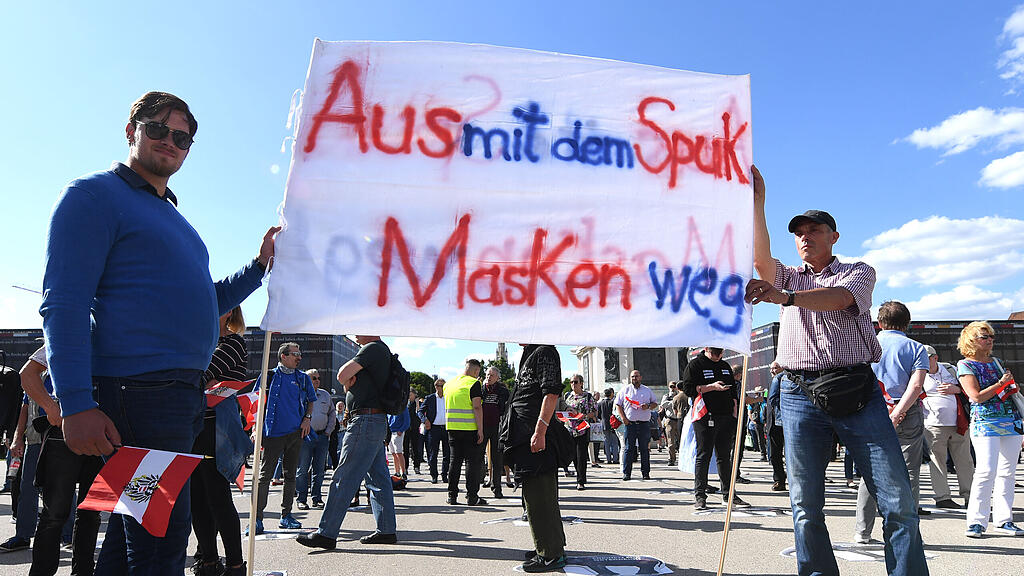 FPÖ Demo, Corona