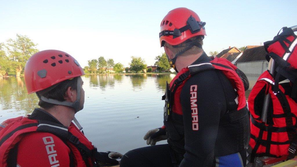 Wasserretter im Hilfseinsatz